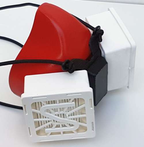3D tištěný prototyp polomasky